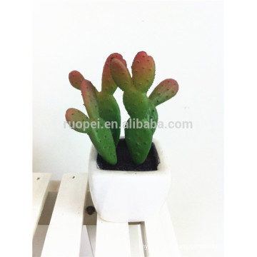 Decorative Mini Artificial Cactus Plants of ceramic pot with happy price